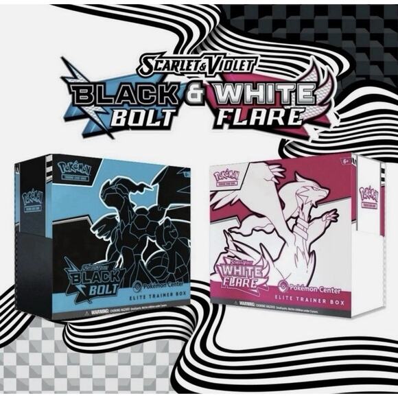 ✅🔥PREORDER Pokemon Center Black Bolt and White Flare ETB set✅🔥CONFIRMED✅🔥 - Picture 1 of 2